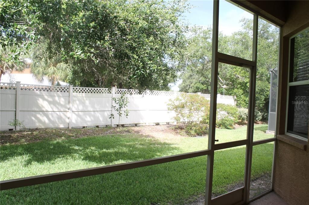 View of the Back Yard from Lanai