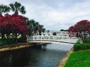 walking bridge over ponds