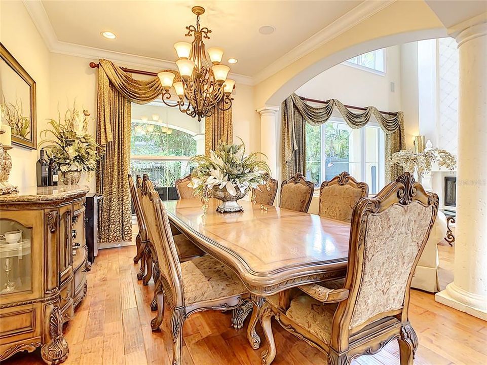 formal dining area