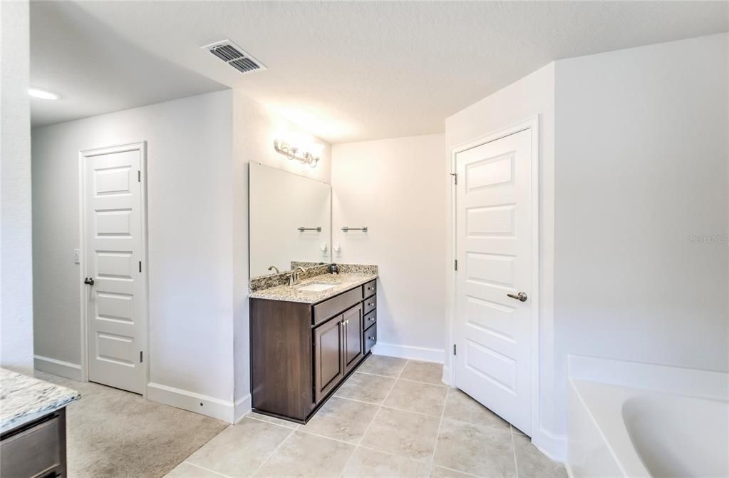 Soaking Tub and Shower in Master Ensuite