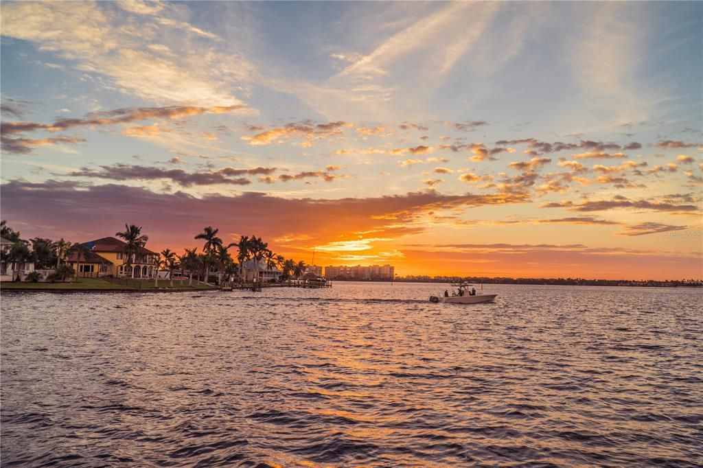 Sunrise over the Caloosahatchee River