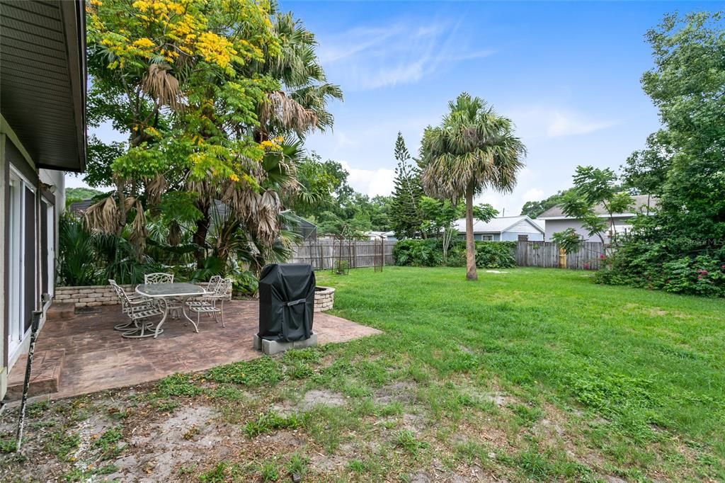 The HUGE yard is completely fenced in and gives you the opportunity to make it your very own OASIS!