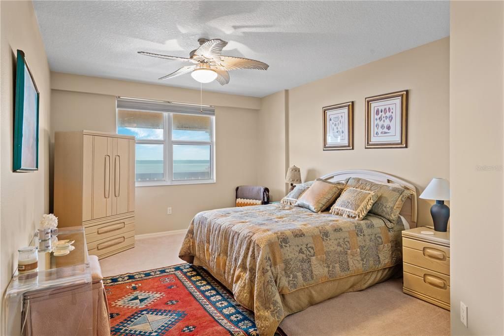 Guest bedroom with a full view of the intracoastal waterway
