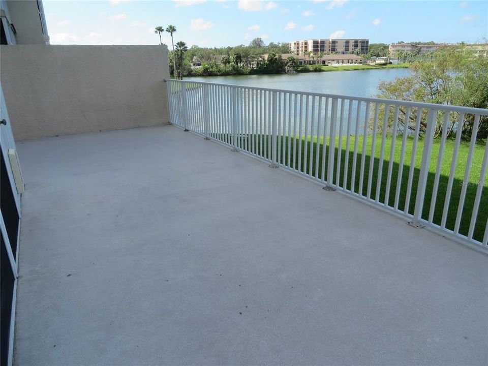 The outside deck is great for entertaining and watching nature.