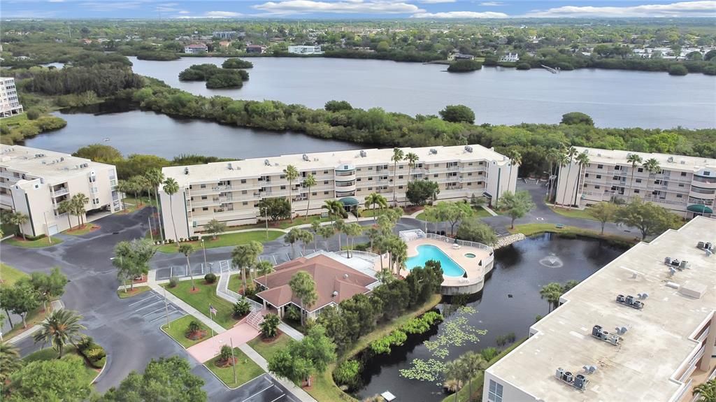 The community features a great clubhouse and pool.