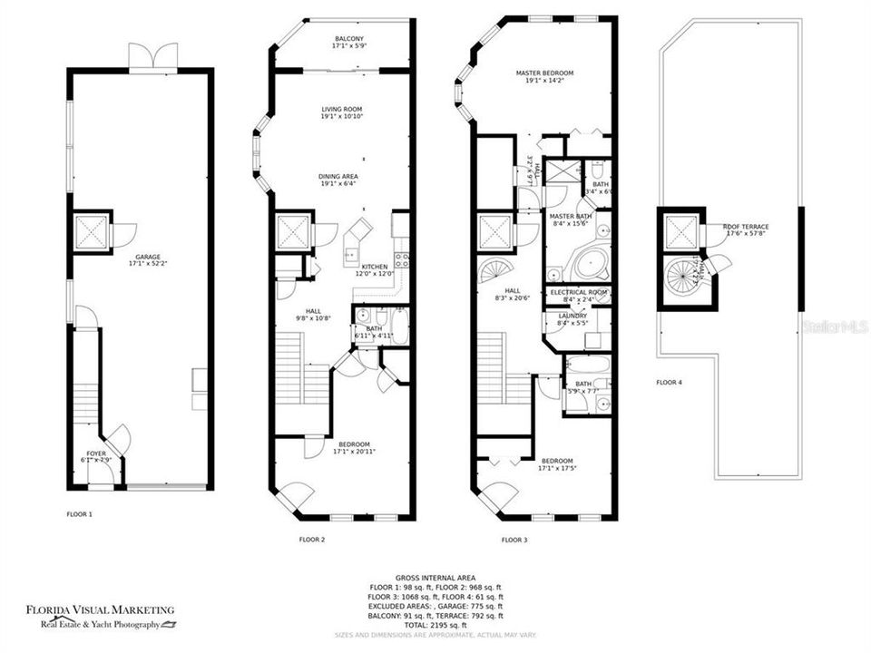 Floorplan of all four levels!