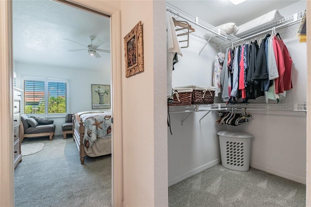 How many bathing suits do you own? No worries, this  walk-in master closet can hold a one piece, a two piece...or 1000 pieces.