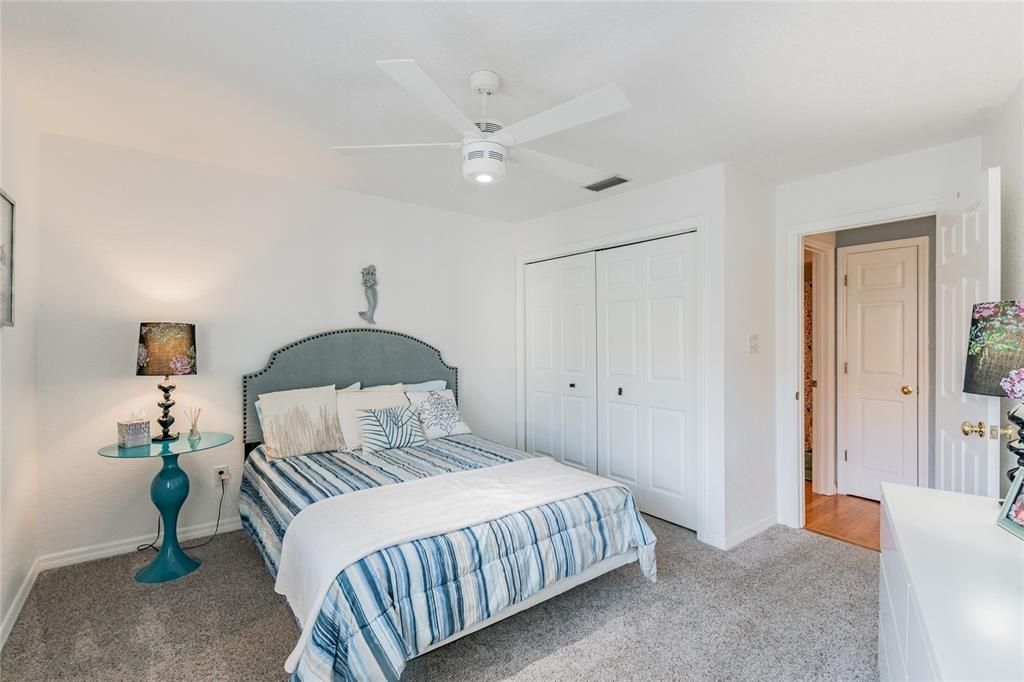 Be our guest! In a room located on the other side of the townhouse. Split floor plan offers privacy!