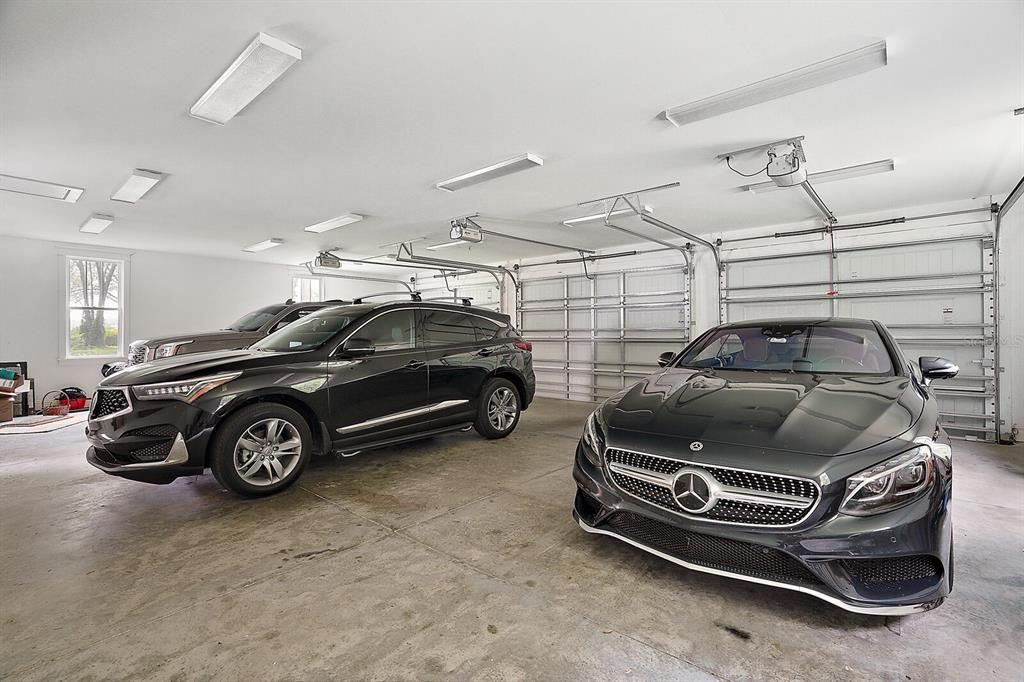 Detached 3- Car (41x29) Garage (Connected to the Home by a  Breezeway) Includes Pulled Down Stairs Lead to Floored Attic Space.