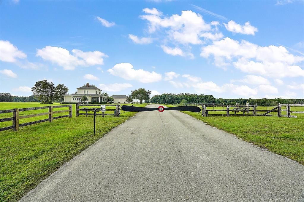 Gated Entry into Grass Roots Estates