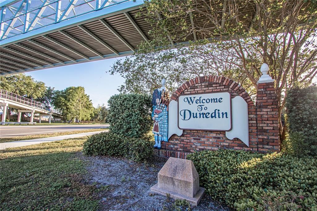 You have arrived to Dunedin, the causeway and Honeymoon Island State Park just ahead!