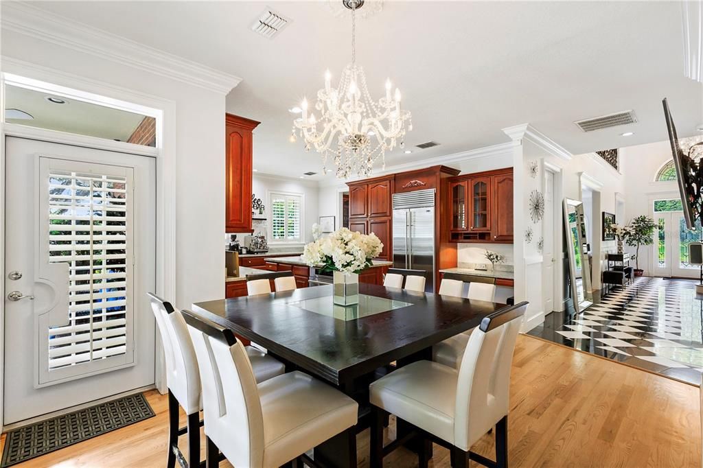 The kitchen dinette is very large and has a terrific patio with views of Lake Hollingsworth