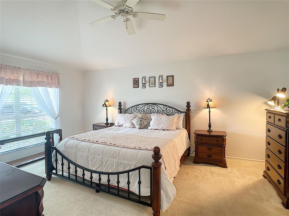 Master bedroom is 12' x 18' with a large window allowing in plenty of natural light.