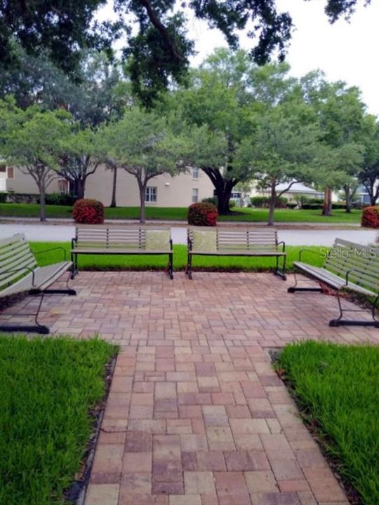 Seating courtyard, one of a kind in Ironwood