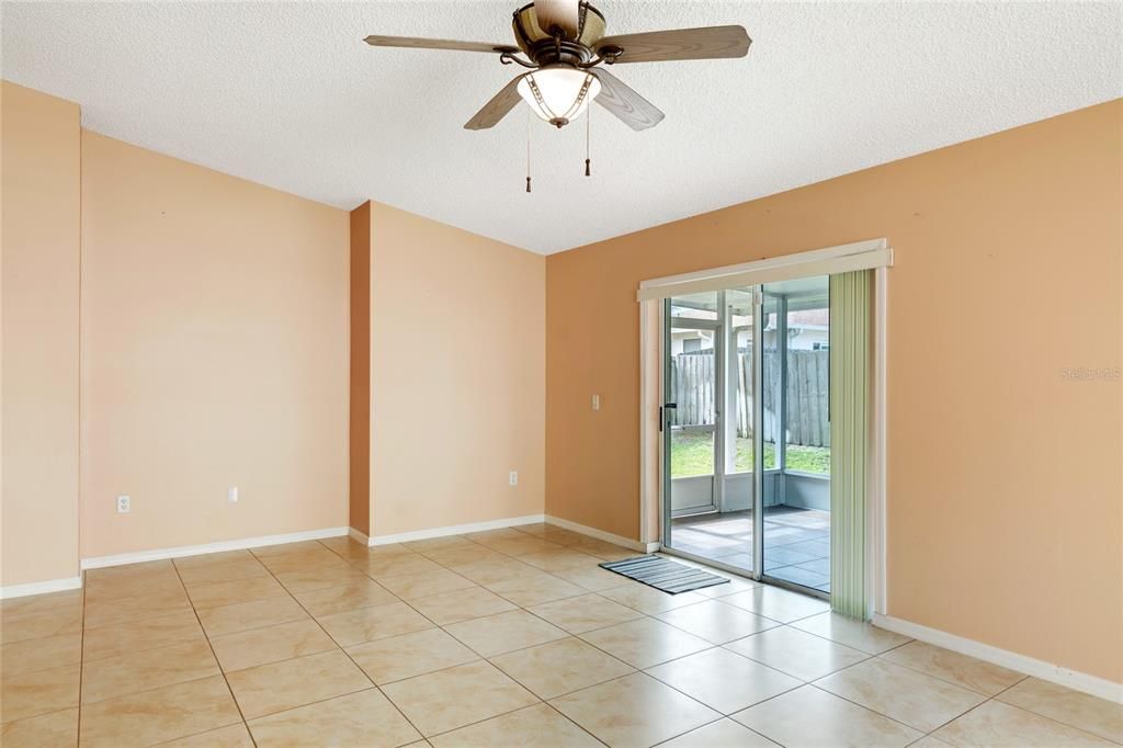 Family Room leading to back screened porch