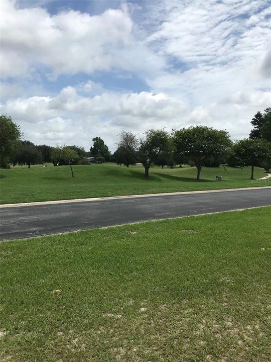 View of golf course across the street