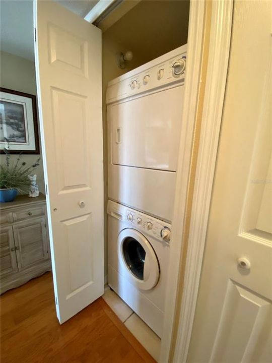 Stackable Washer Dryer in W/D Closet