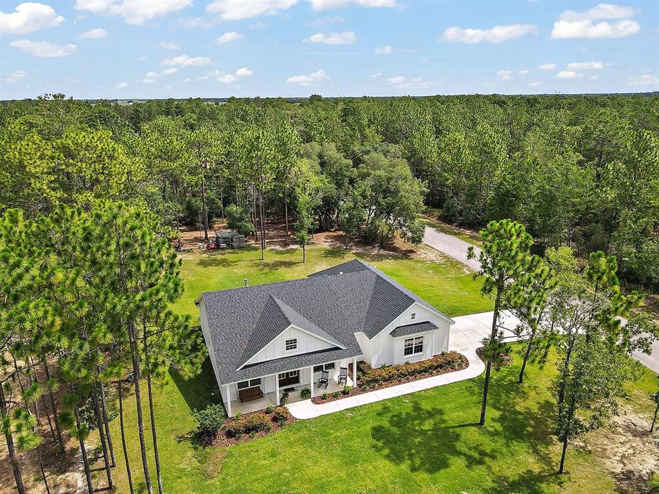 Aerial of Front of home