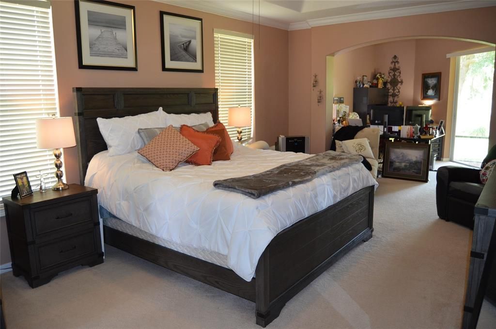 Master bedroom with 2 walk-in closets.