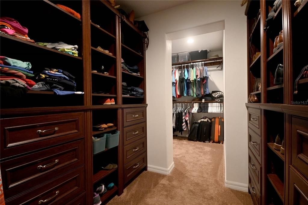 The other half of the master walk in closet.