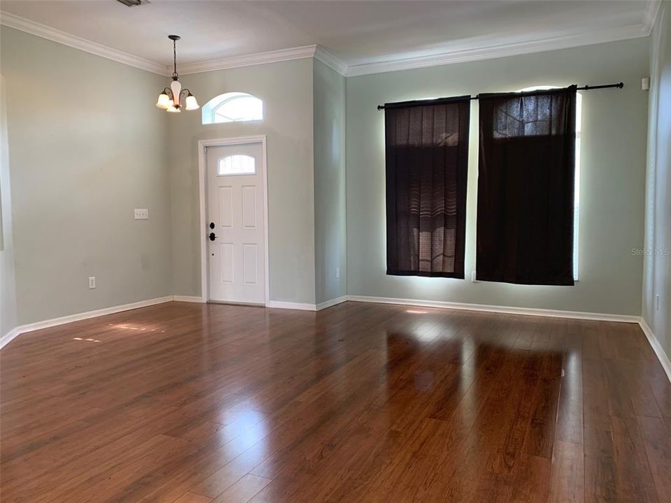 Front Door and Living Room