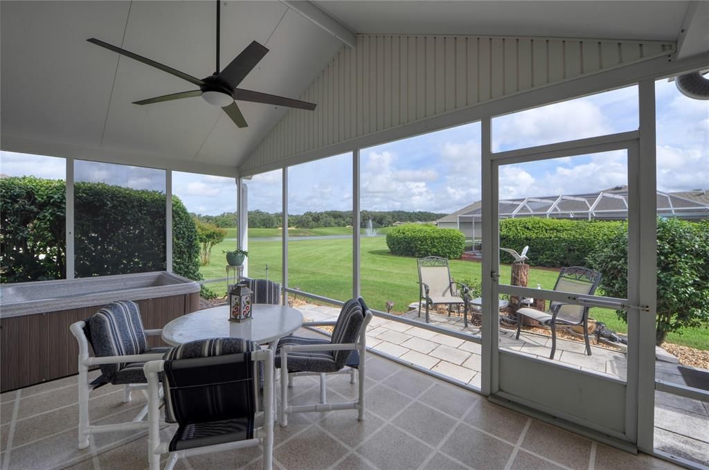 Covered-screened lanai