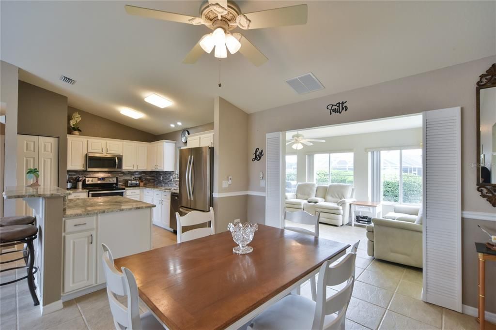 Dining area to Family Room