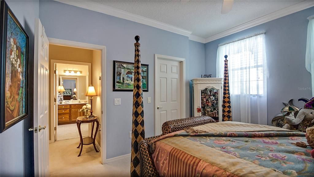 This bedroom (#3) has a nice walk-in closet and is just a step away from the upstairs bath.