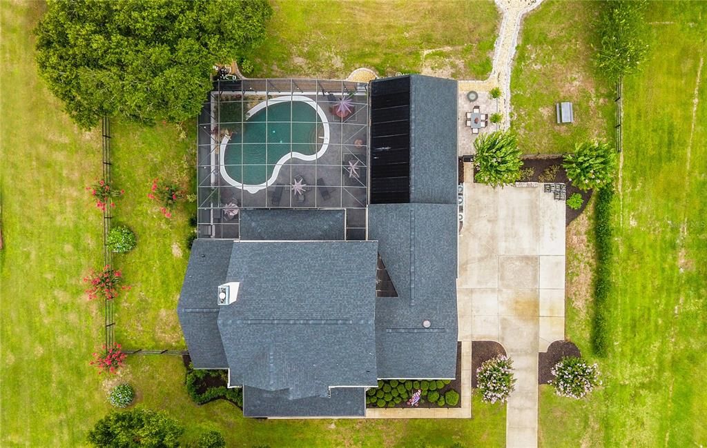 Direct overhead shot - roof is only 4 years old!
