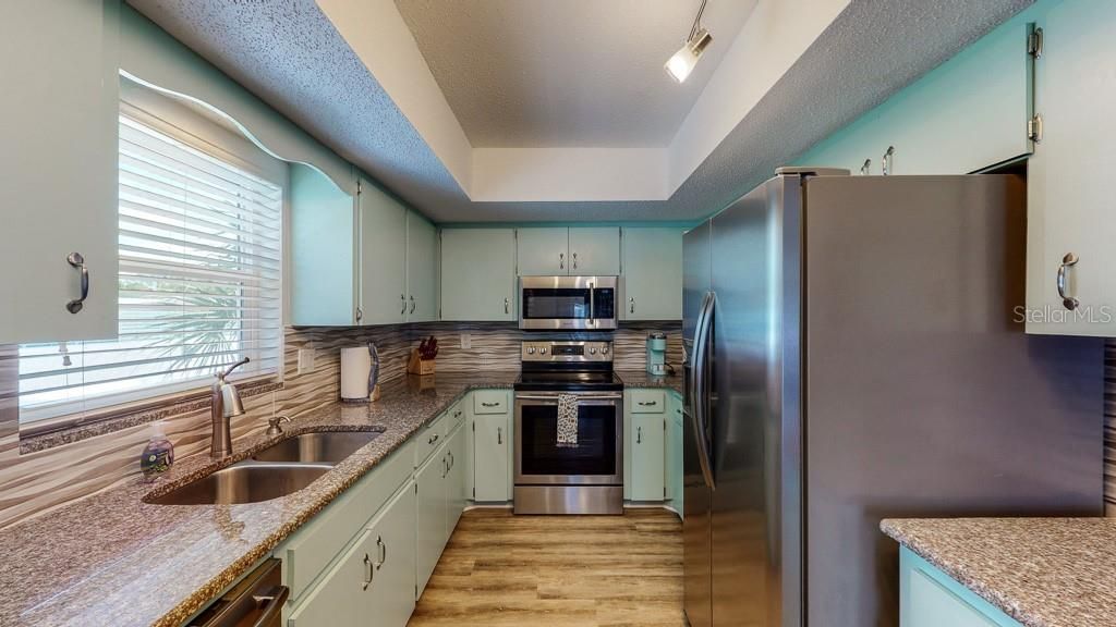 Pelican: coastal vibe and updated kitchen.
