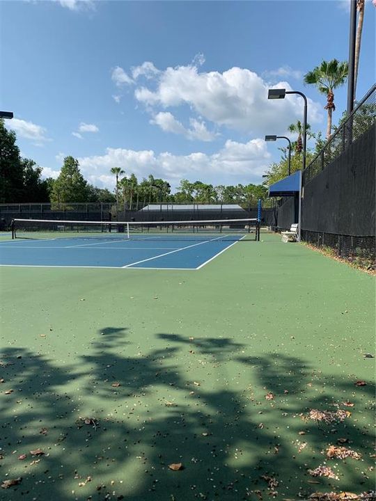 Tennis courts and pool