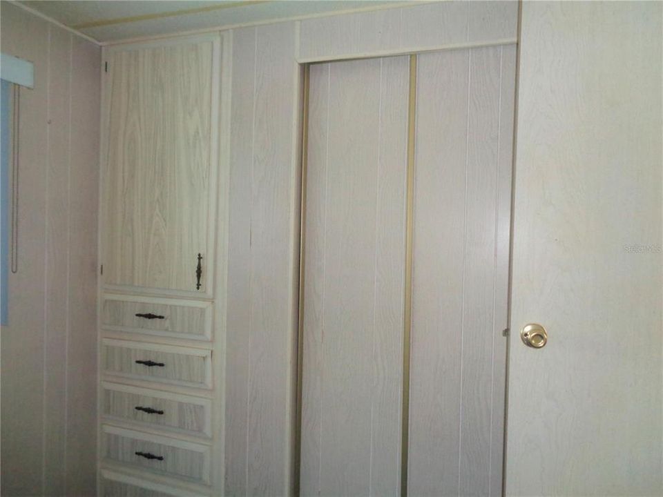 Smallest Bedroom with Built-ins * Can Accommodate a Full Size Bed
