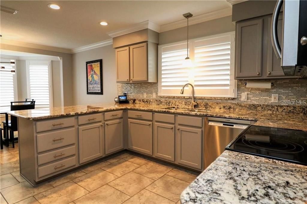 Remodeled kitchen with Granite counters