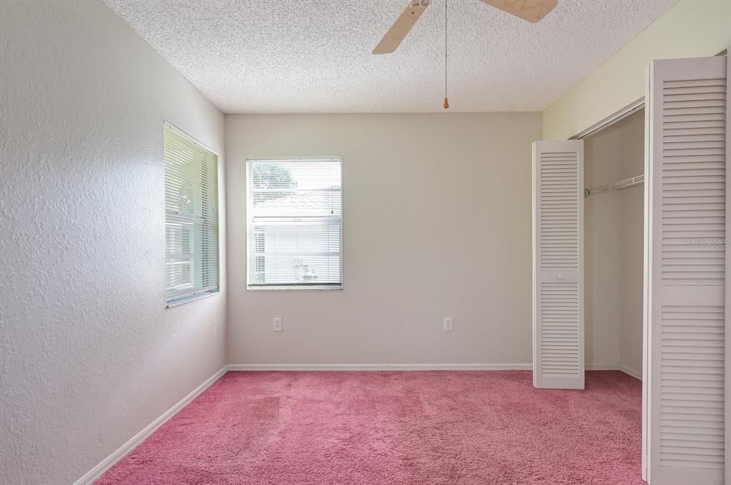 Bedroom 2 on back side of home w/ Double Closet.