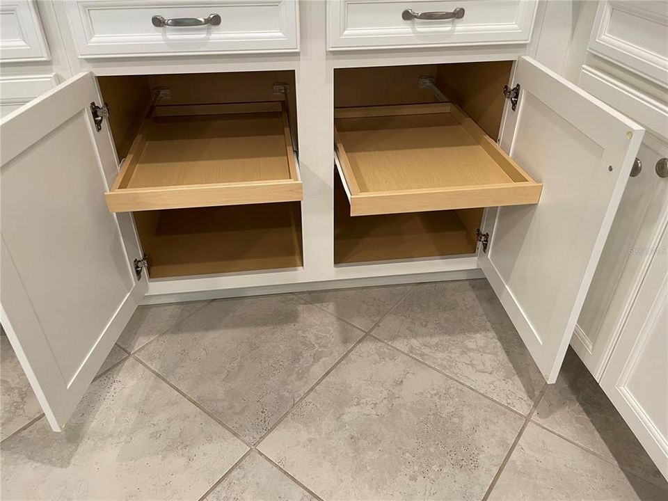 Kitchen cabinet pull out drawers throughout