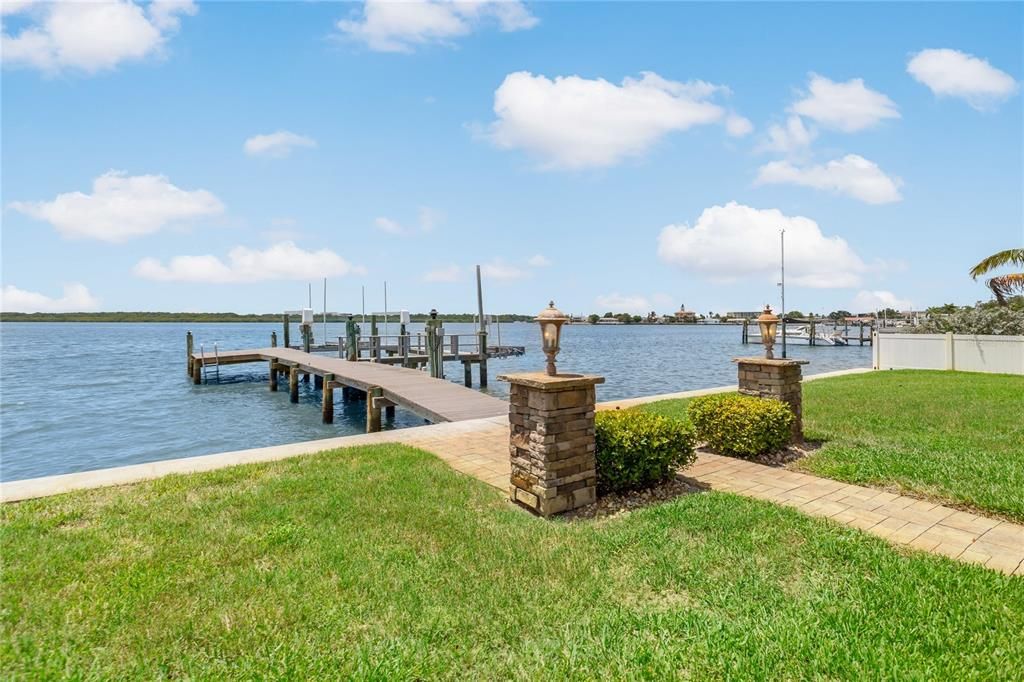 150 ft of waterfront with newer seawall and composite dock with 16,000lb l ift.