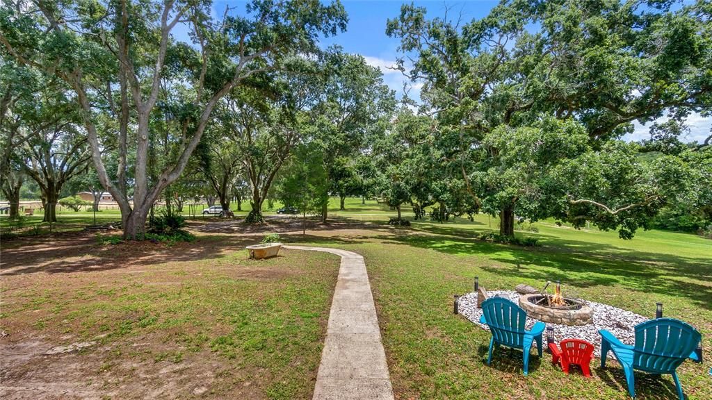 Walkway at front of home