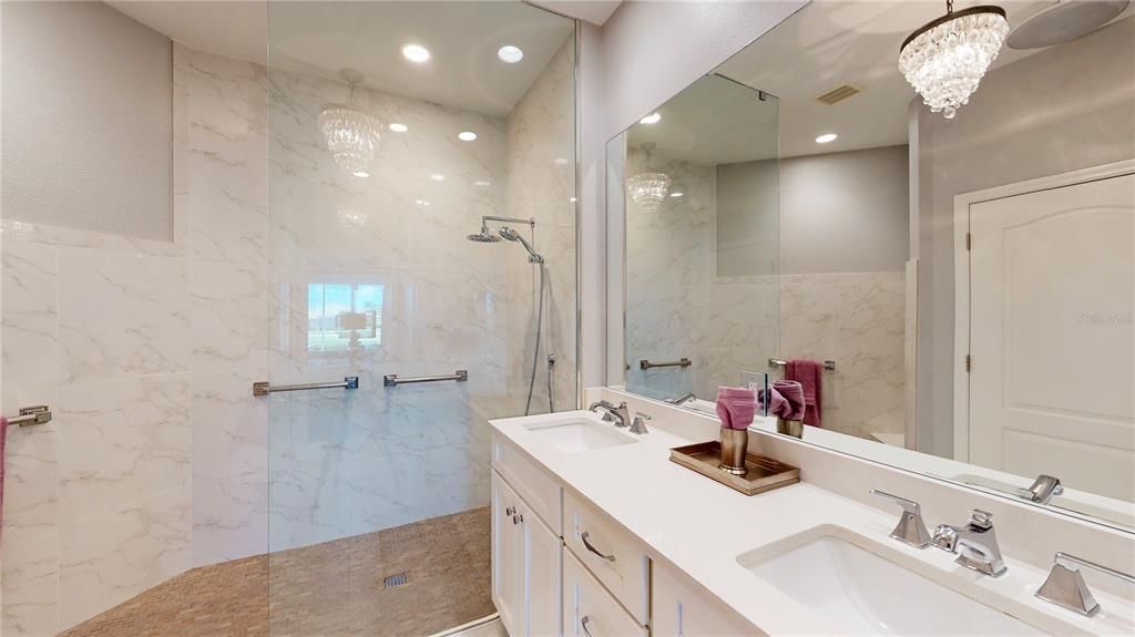 Extra Large Walk-in Shower
