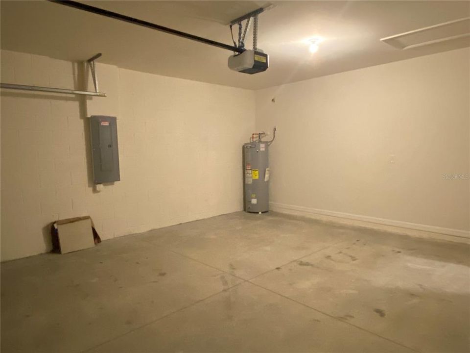 Garage - hot water heater