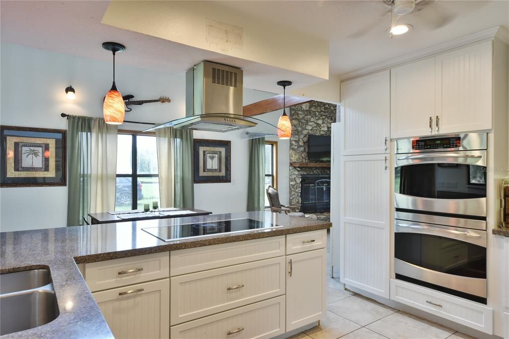 from kitchen to dining area