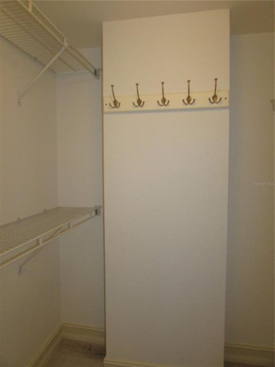 Guest closet is walk-in and larger than appears.
