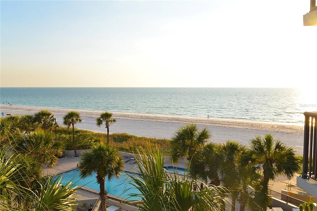 Another view of the pool deck and beach.  Never crowded!