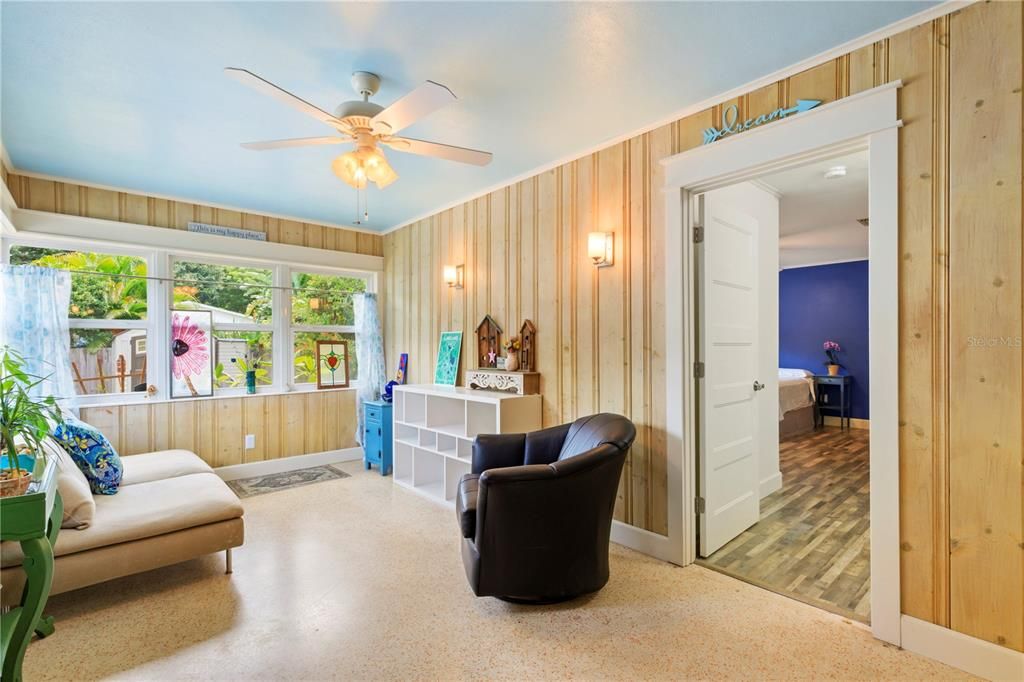 Sunroom with View into the Primary Suite