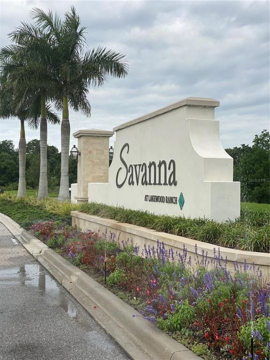 Entry to Savanna at LWR a Gated community