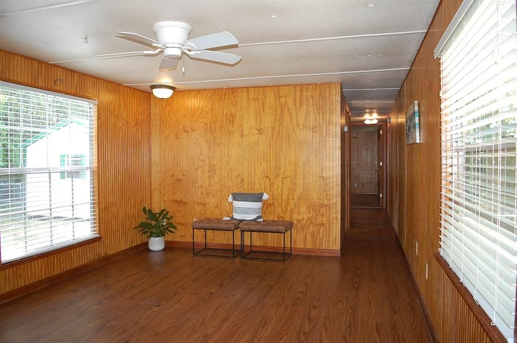 From Kitchen looking towards bedrooms and bath