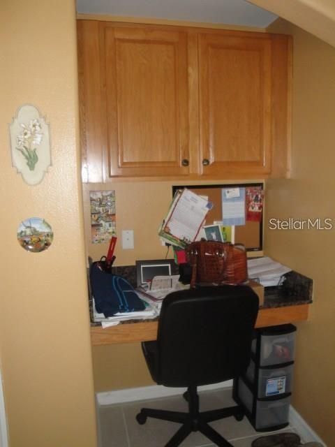 built in desk  off kitchen /Family room