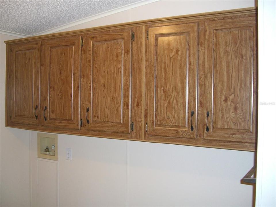GREAT EXTRA STORAGE IN LAUNDRY ROOM