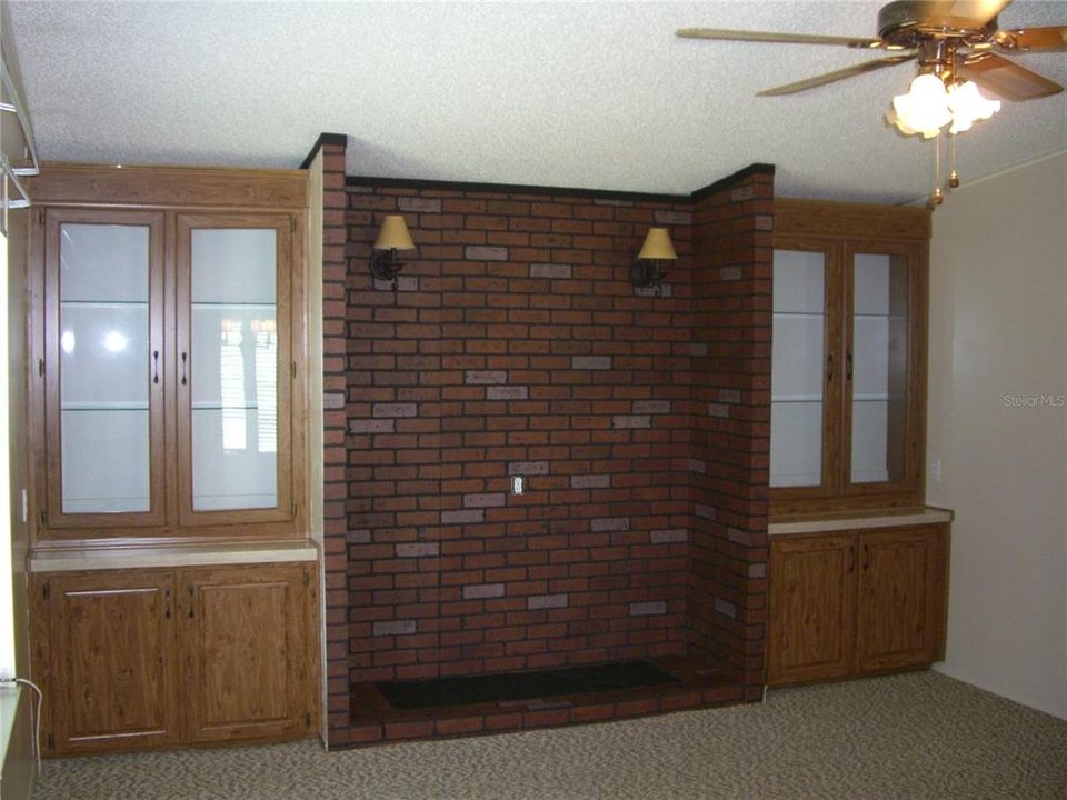 BUILT IN CABINETS AND BUILT-IN WALL FOR ELECTRIC FIREPLACE OR ENTERTAINMENT CENTER