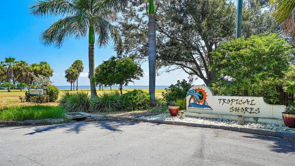 Entrance to Fabulous Waterfront Tropical Shores!