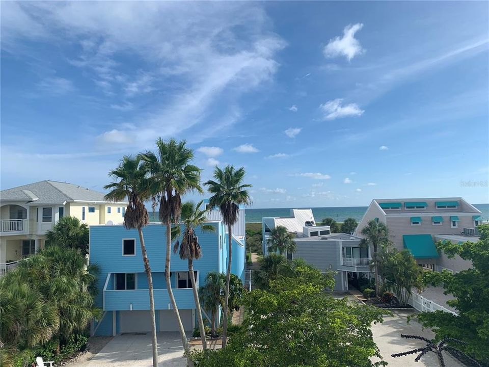 View from rooftop lounging area